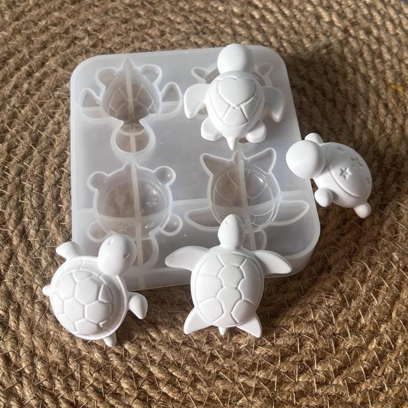 Soap Making Handmade - قوالب سيليكون على شكل أربعة سلاحف