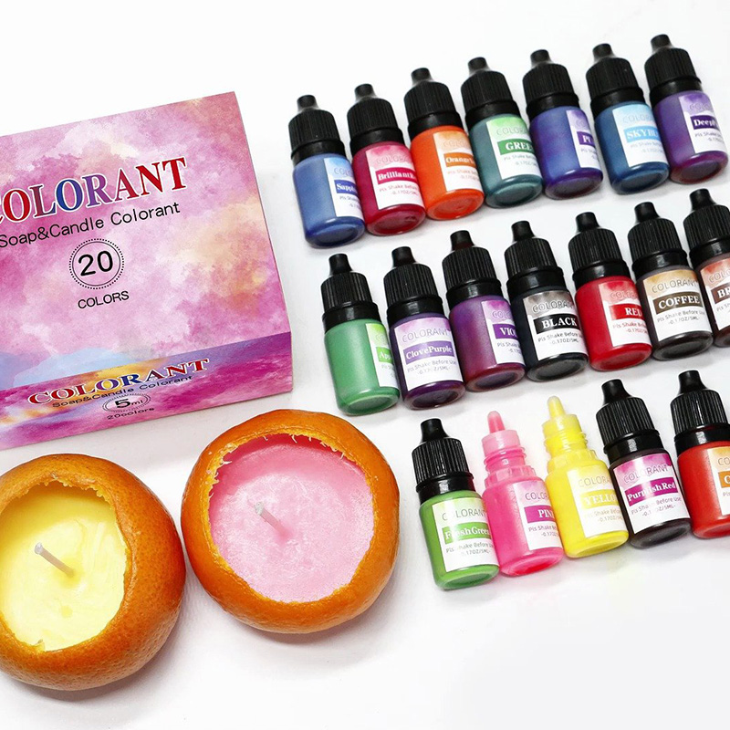 Soap Making Dye - تلوين سائل صبغة الشمع ، شمعة
