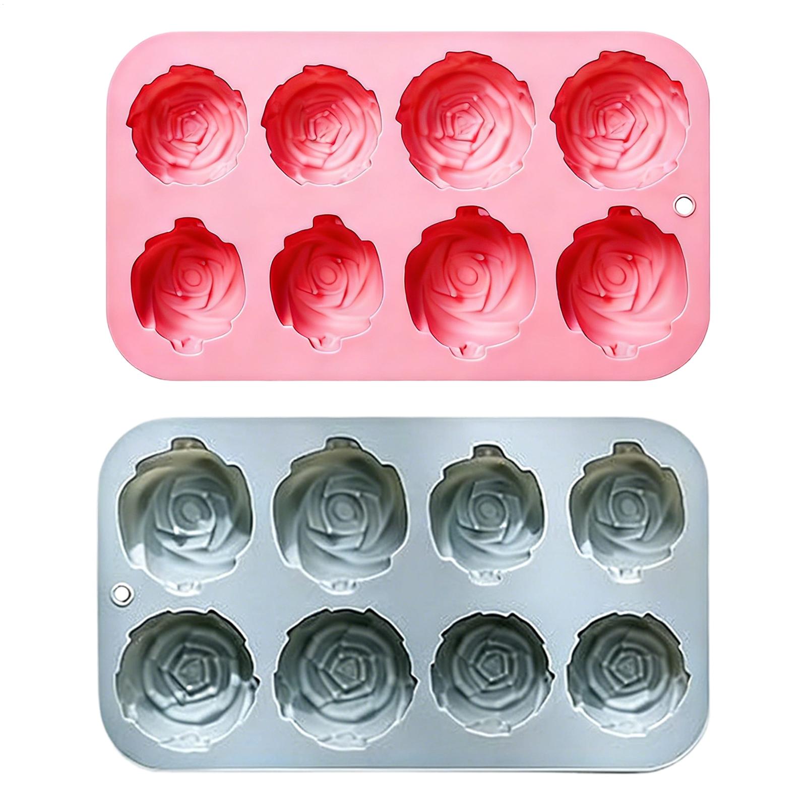Soap Making In Home - قوالب سيليكون على شكل وردة بـ