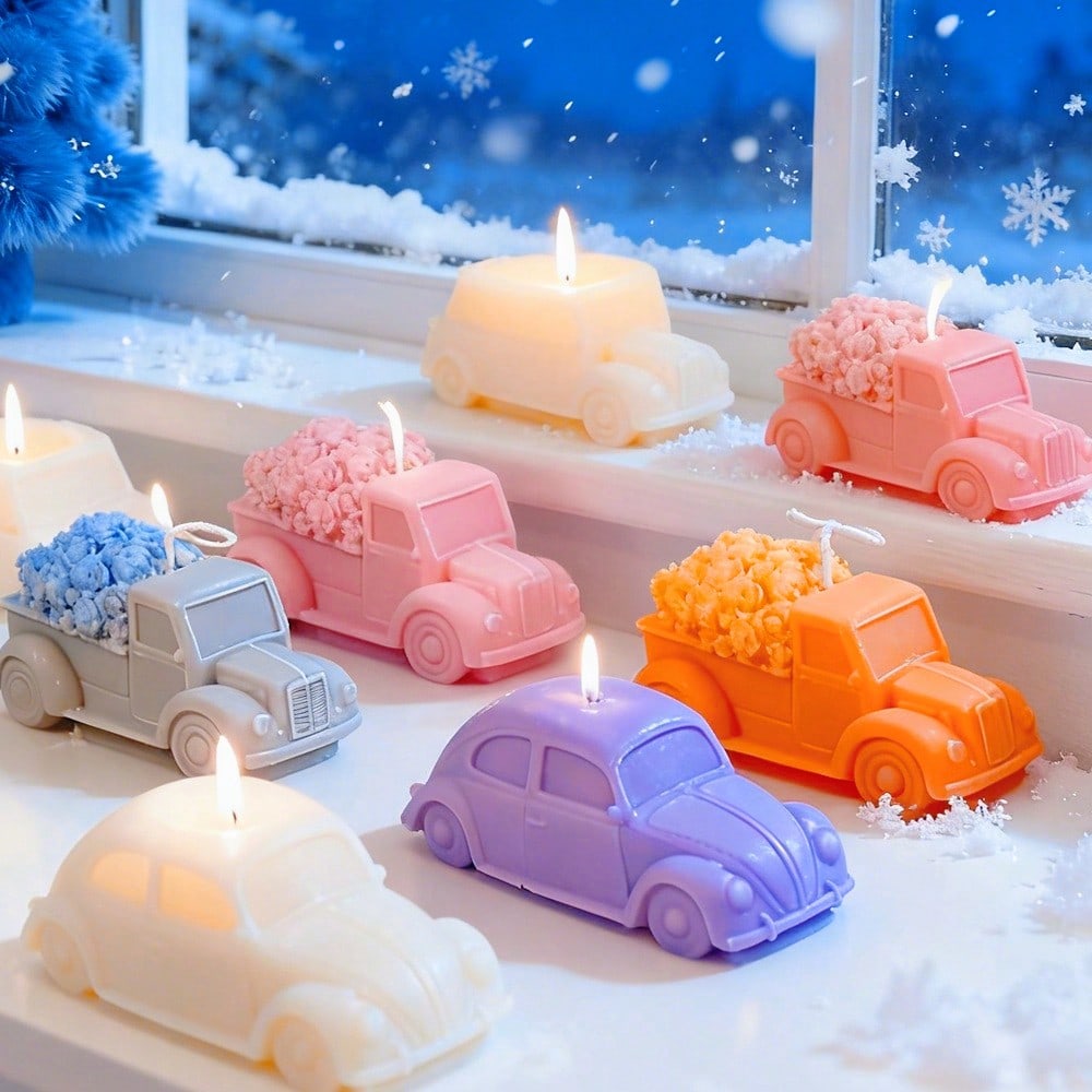 Soap Making In Home - قالب سيليكون متعدد الأنماط لتشكيل الشموع