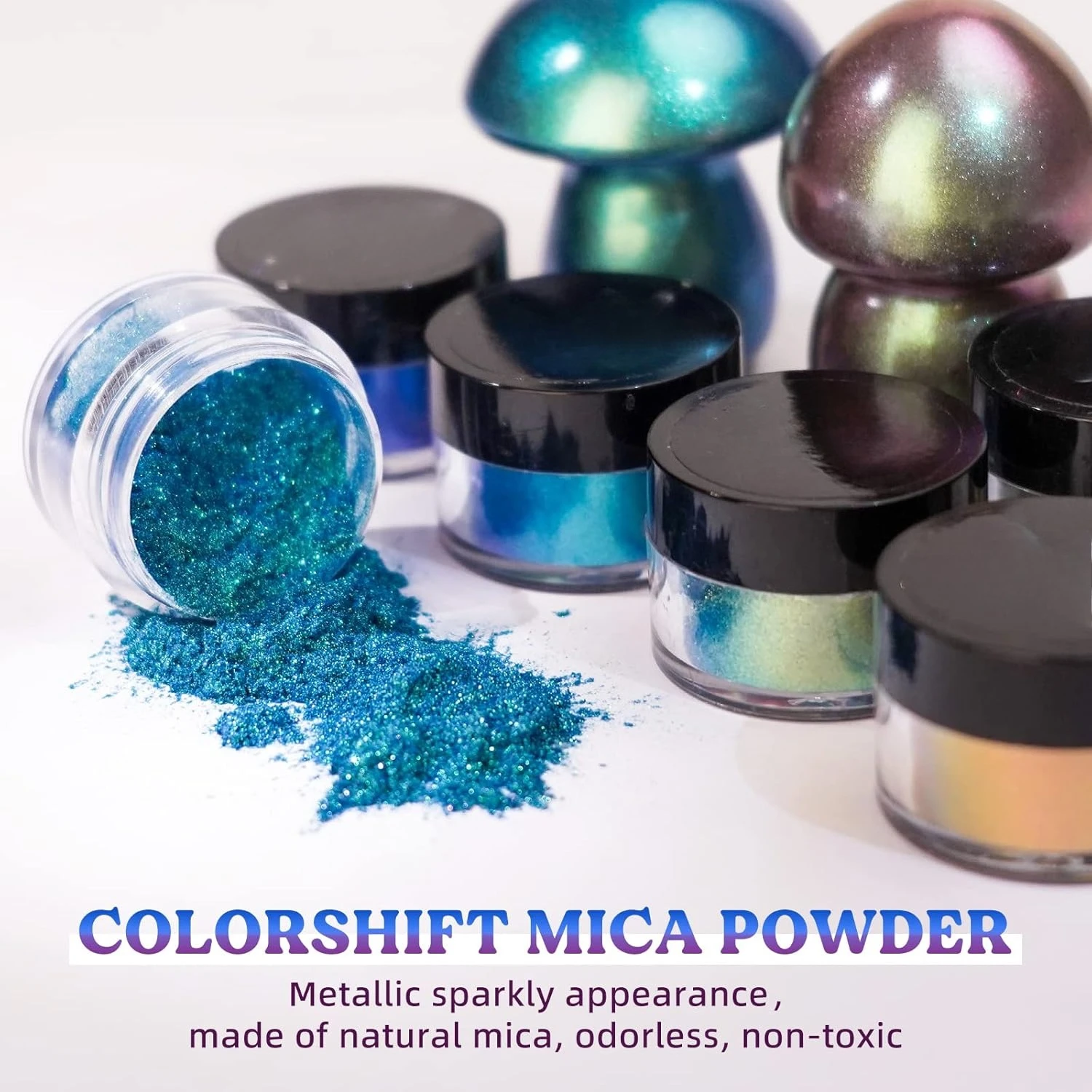 مسحوق ميكا متغير اللون بـ 18 ل - مراجعة Mica Powder Colorant وسعره