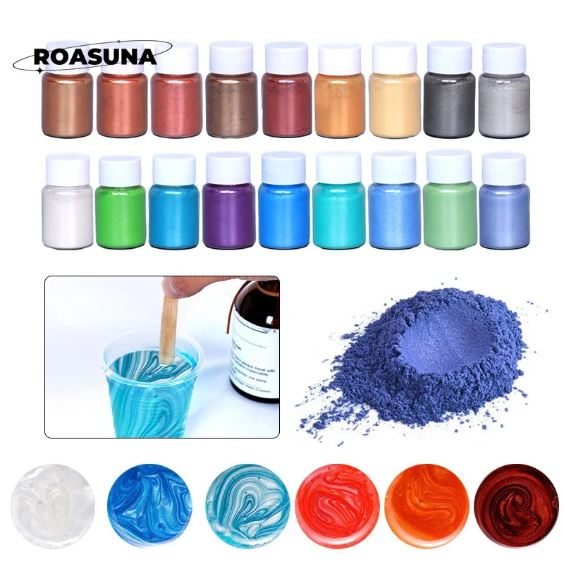 24 لون مسحوق اللؤلؤ الميكا لرا - مراجعة Soap Making Dye وسعره