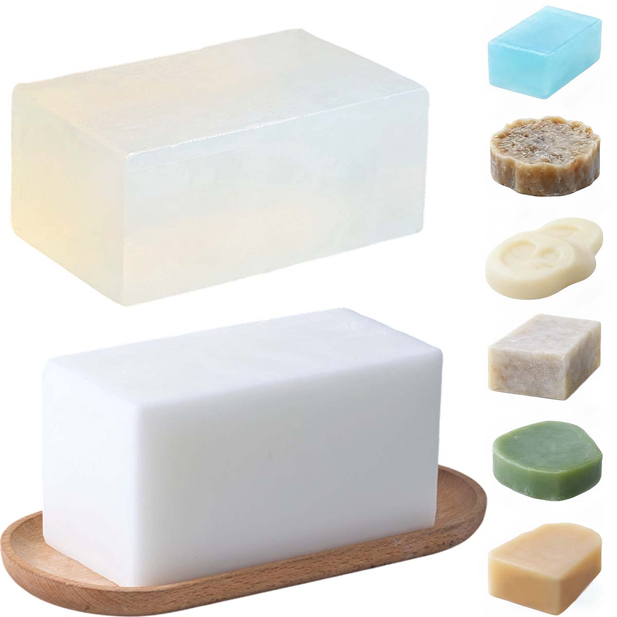 1000 جرام صندوق واضح الأبيض ال - مراجعة Soap Making At Home وسعره